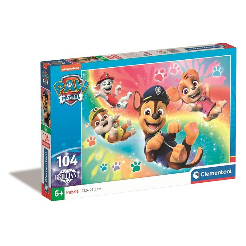 CLEMENTONI Children Puzzle "Paw Patrol Briliant" Сложувалка 104 Парчиња(6г+)