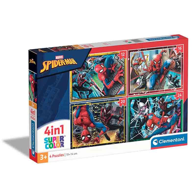 CLEMENTONI Children Puzzle "Spider-Man" Сложувалка 4 во 1 (3+)