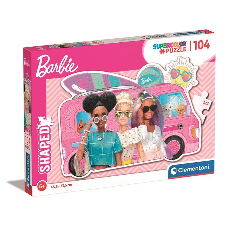 CLEMENTONI Children Puzzle "Barbie Shaped" Сложувалка 104 Парчиња(6г+)
