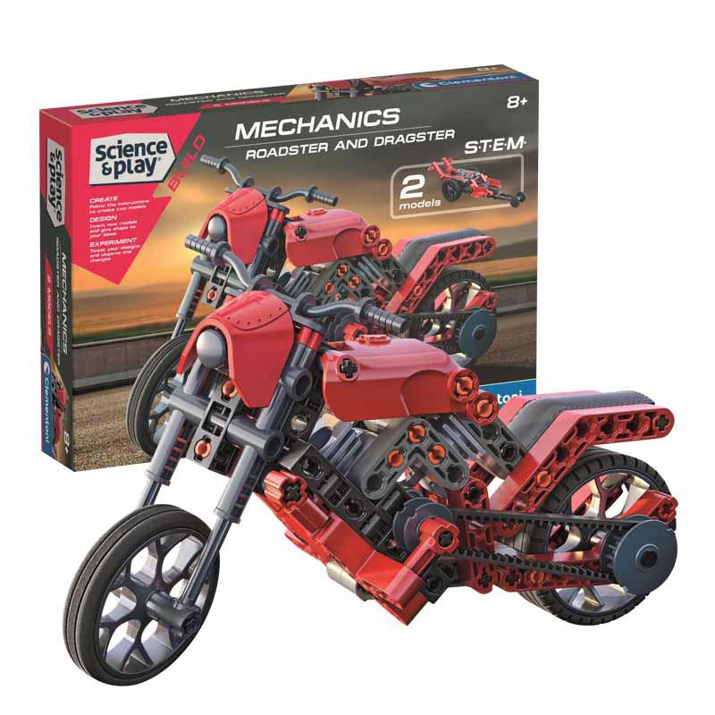 CLEMENTONI Science&Play Build "Roadster And Dragster" Сет за Конструкција (8Г+)