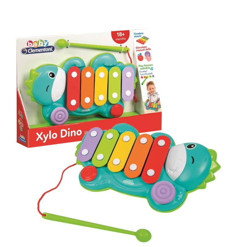 CLEMENTONI Baby "Xylo Dino" Интерактивна Играчка (18М+)