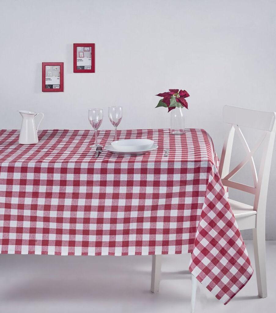 Чаршаф за маса Хермија Карели 260, 160x260 см, црвена