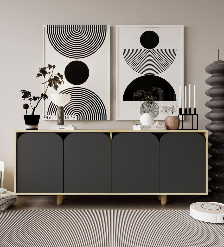 Hanah Home Комода Лацио Бохем 180, Антрацит