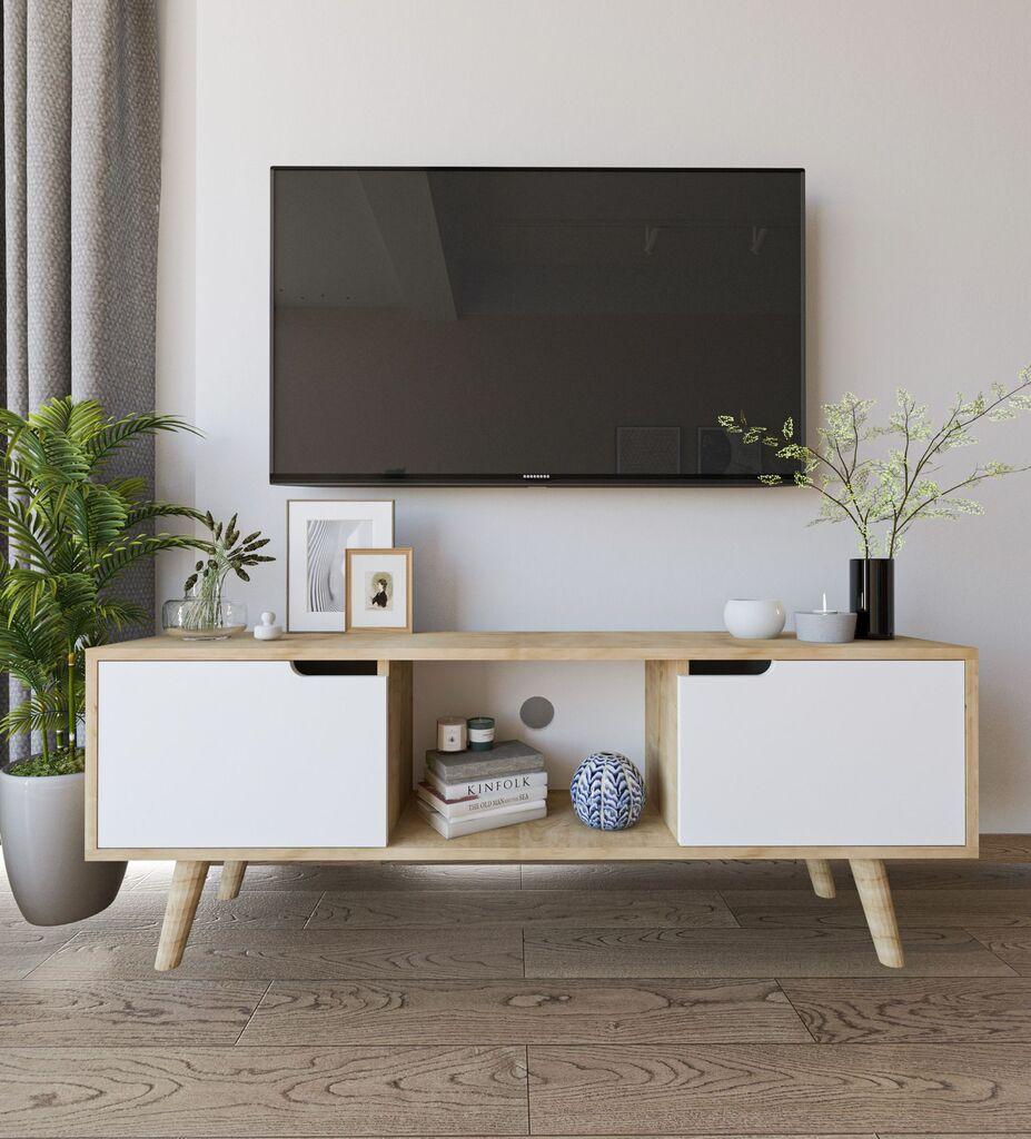 Комода за ТВ Hanah Home Sienna, бела,