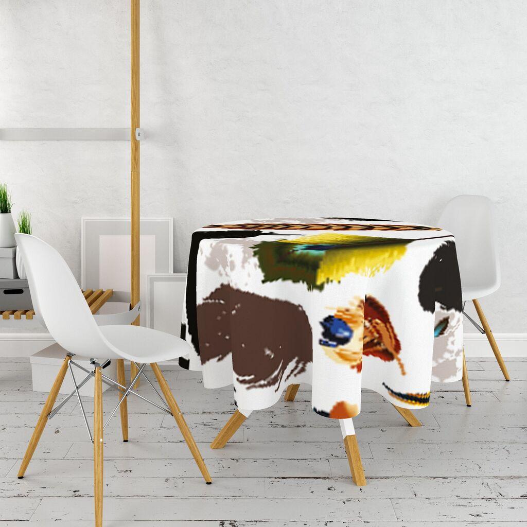 Чаршаф за маса Hermia 19, 160 см, шарен