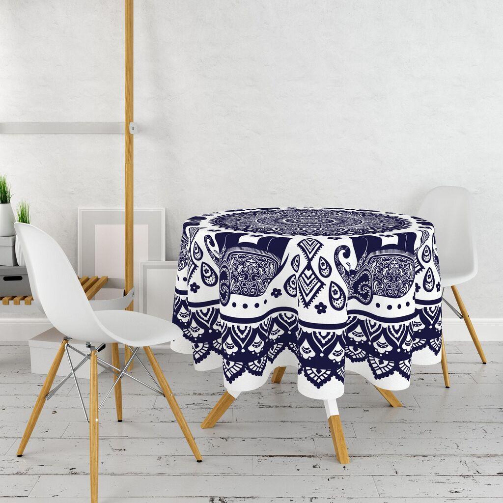 Чаршаф за маса Hermia за маса со 4 плотни, 160 см, шарен