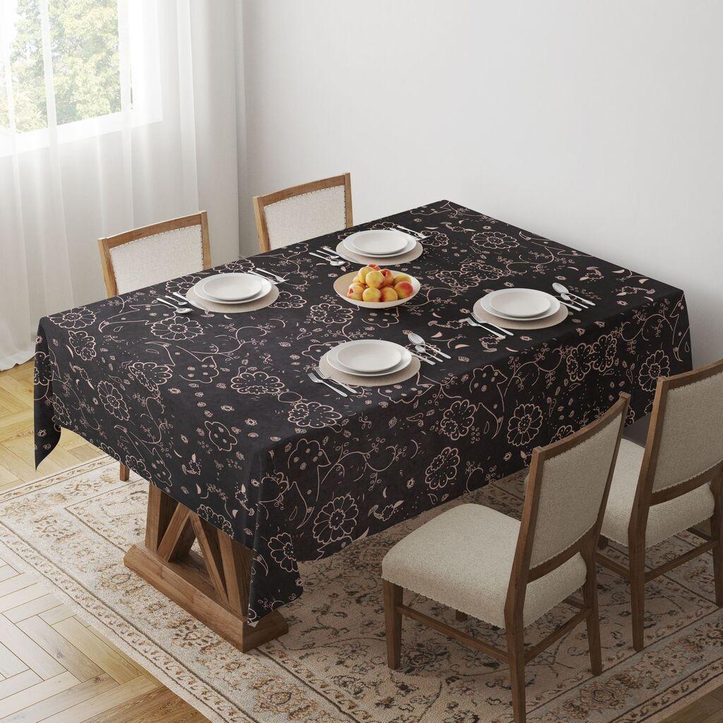 Чаршаф за маса Хермија Гравеламф1, 140x140 см, шарен