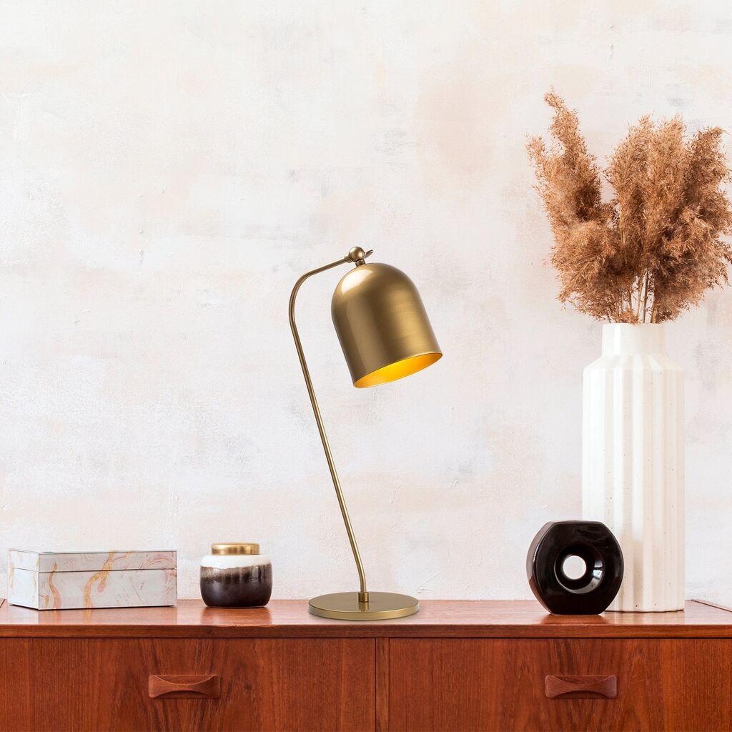 Столна ламба Opviq Sanika - 12281-US, златна боја