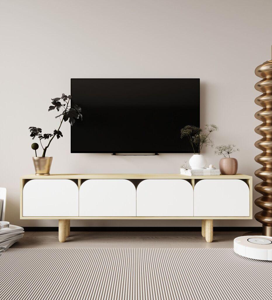 Комода за домашен телевизор Hanah Home TV Lacio, бела