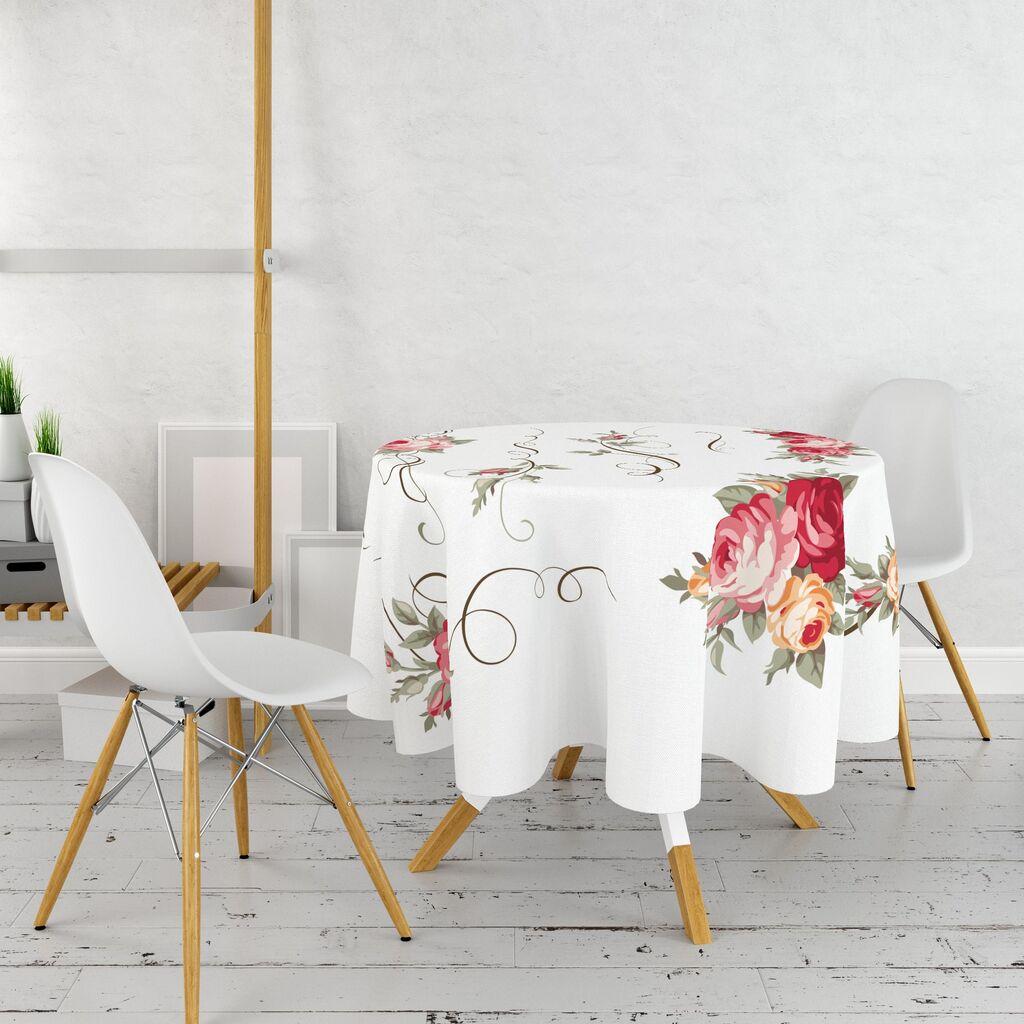 Чаршаф за маса Hermia 18, 160 см, шарен