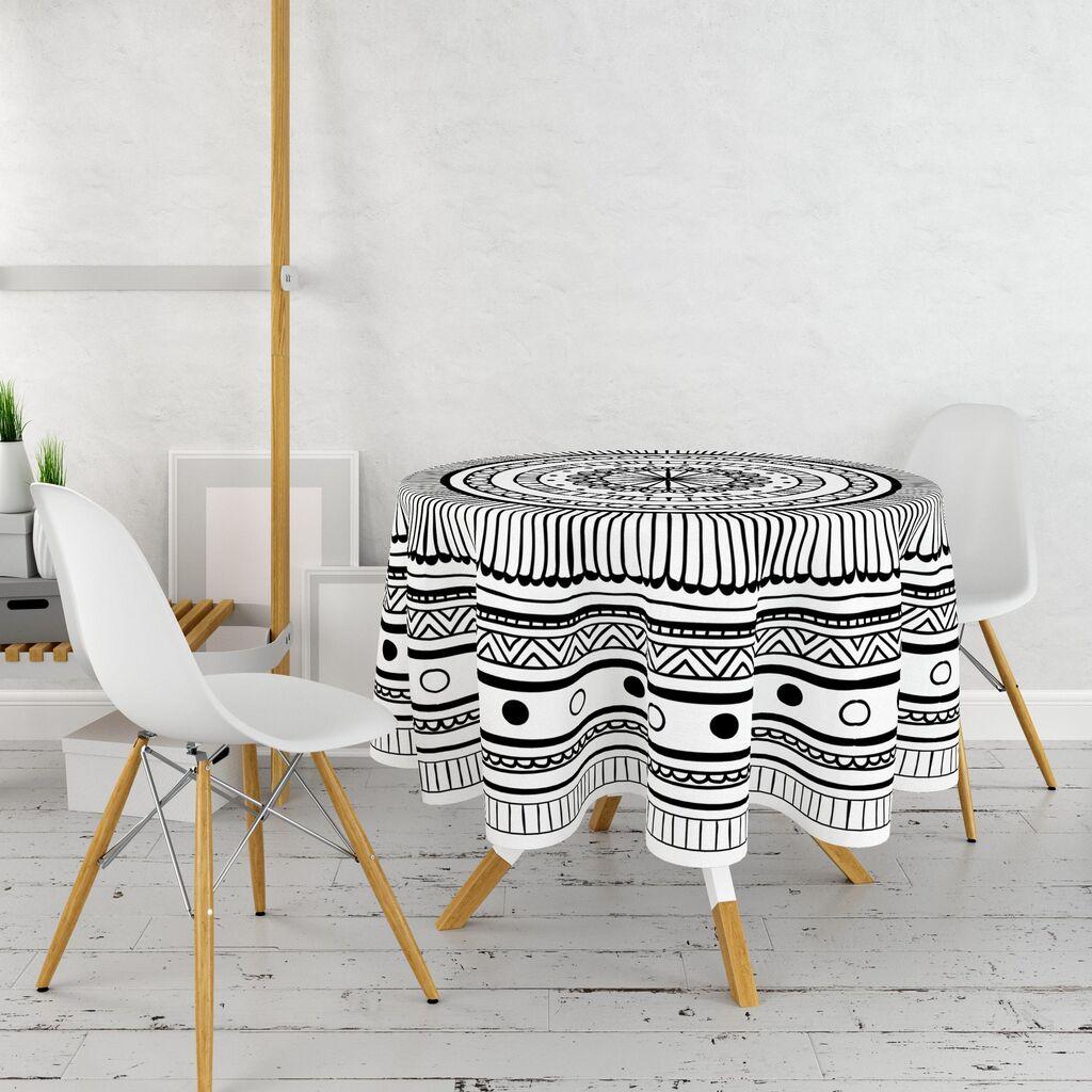 Чаршаф за маса Hermia 11, 160 см, шарен