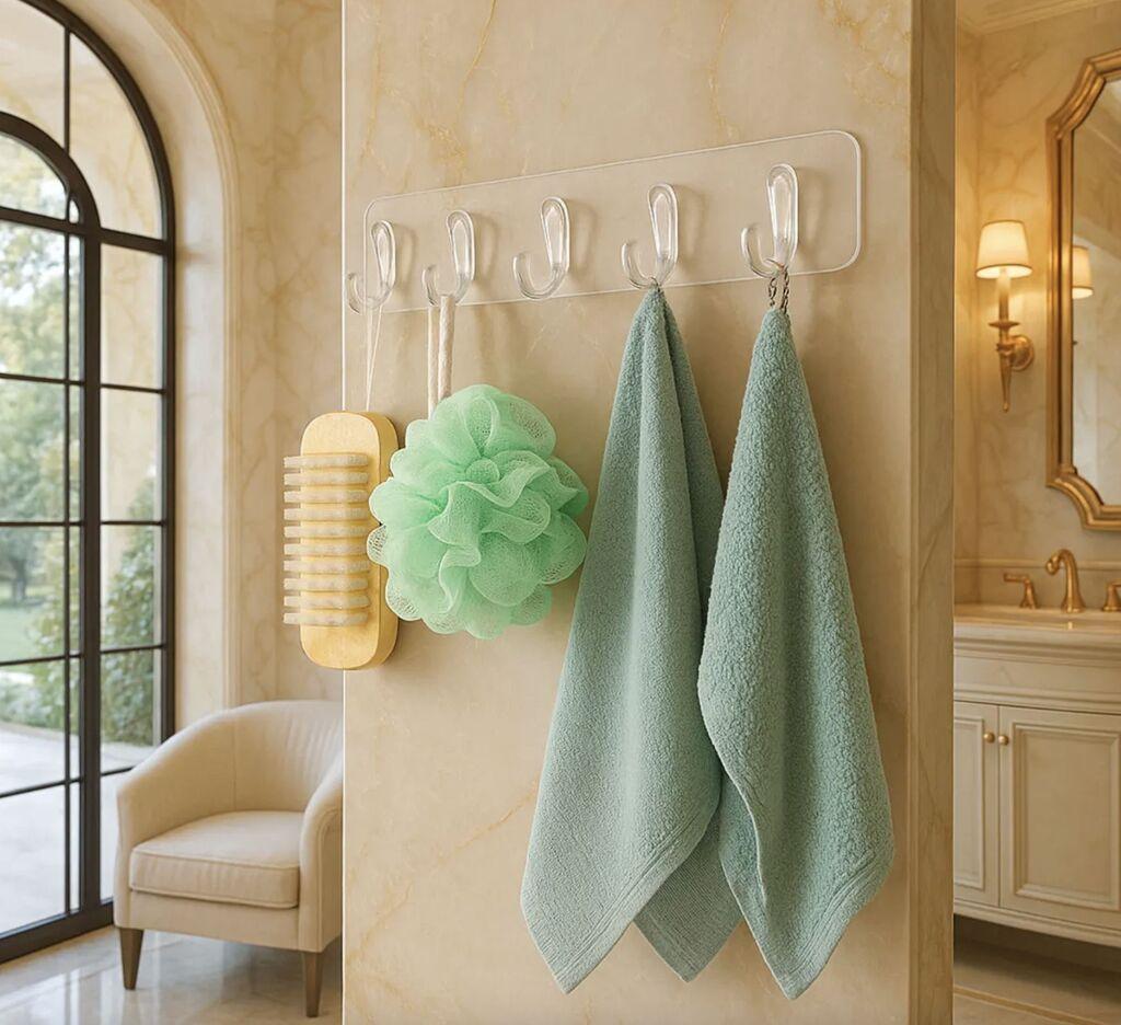 Држач за пешкири Hermia d77, транспарентен