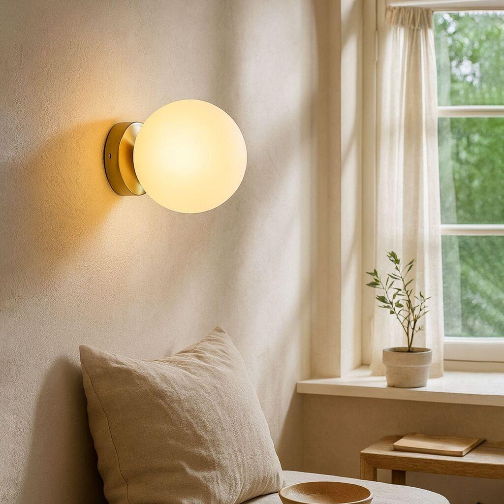 Dzидна светилка Opviq 242110, бело-златна