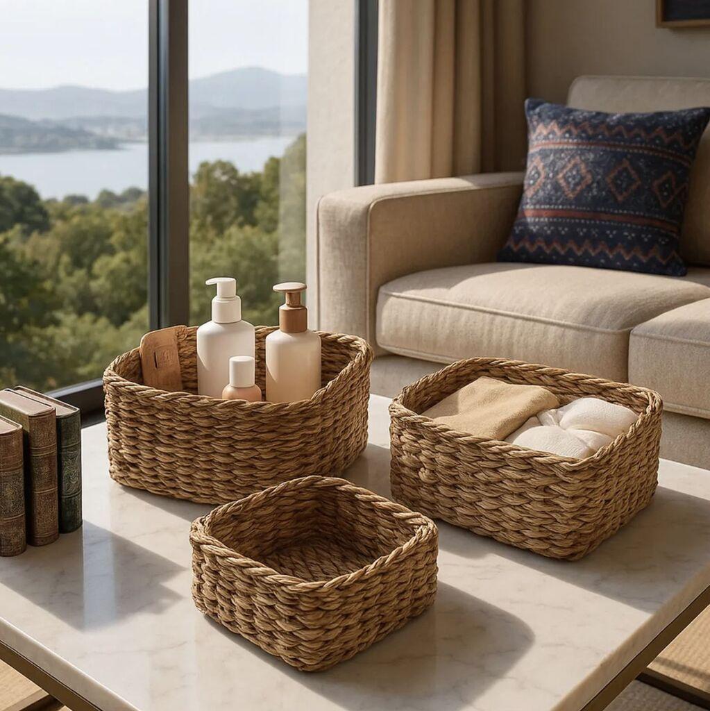 Комплет корпи за складирање Hermia d94, кафеави