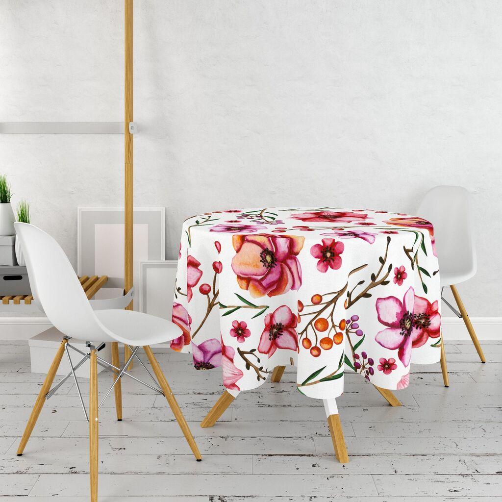 Чаршаф за маса Hermia 15, 160 см, шарен