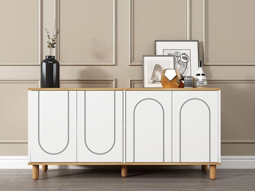 Комода Hanah Home Ravone, бела