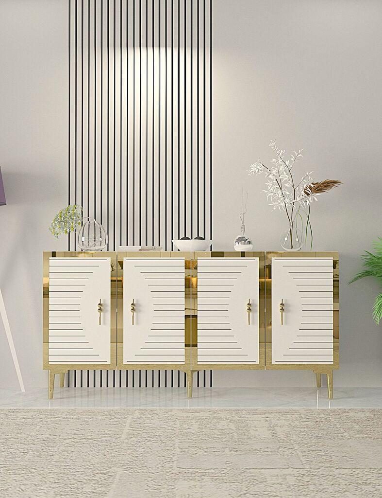 Комода за фиоки Hanah Home Tuna, бела