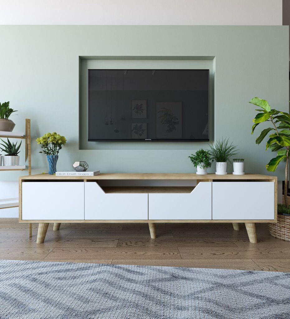 Комода за ТВ Hanah Home Roma 180, бела