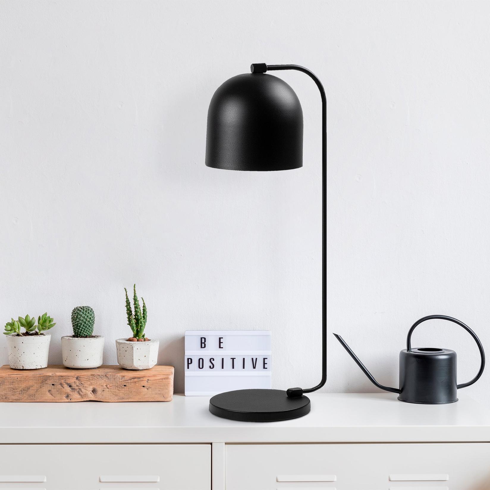 Столна ламба Opviq E14 со штекер, црна