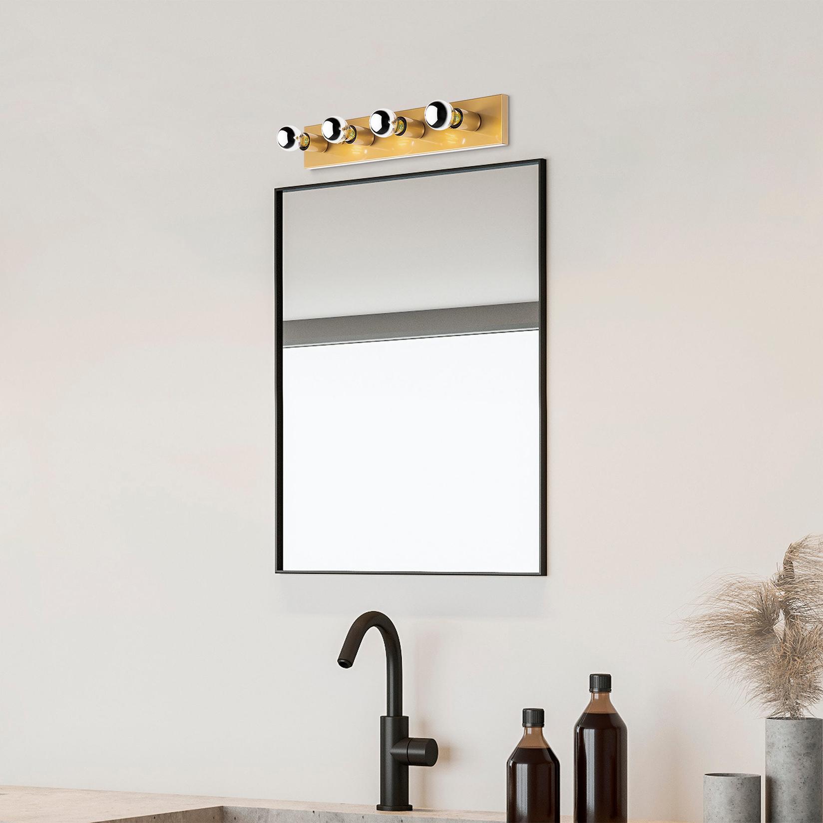 Opviq dzидна светилка E27 со приклучок, златна