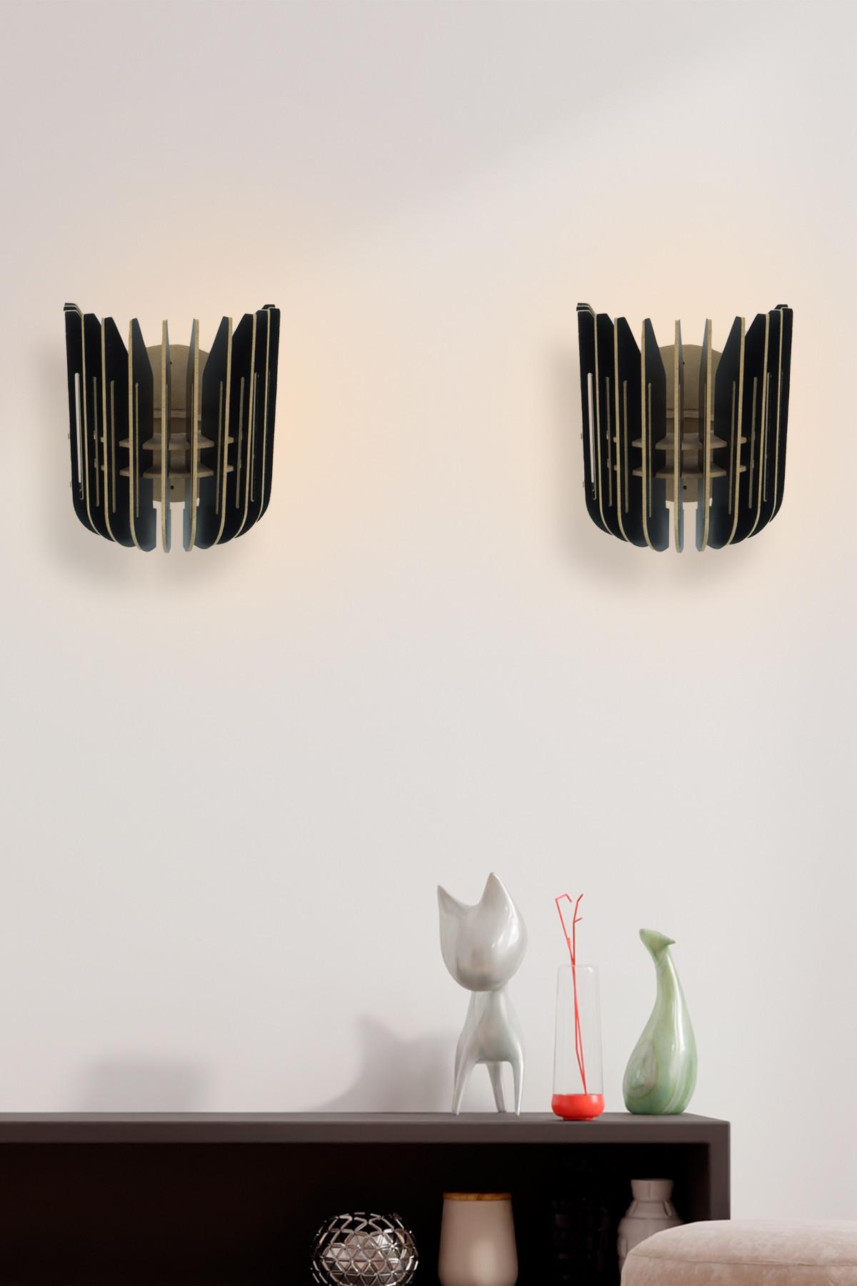 Opviq dzидна светилка E27 Max 40W, црна