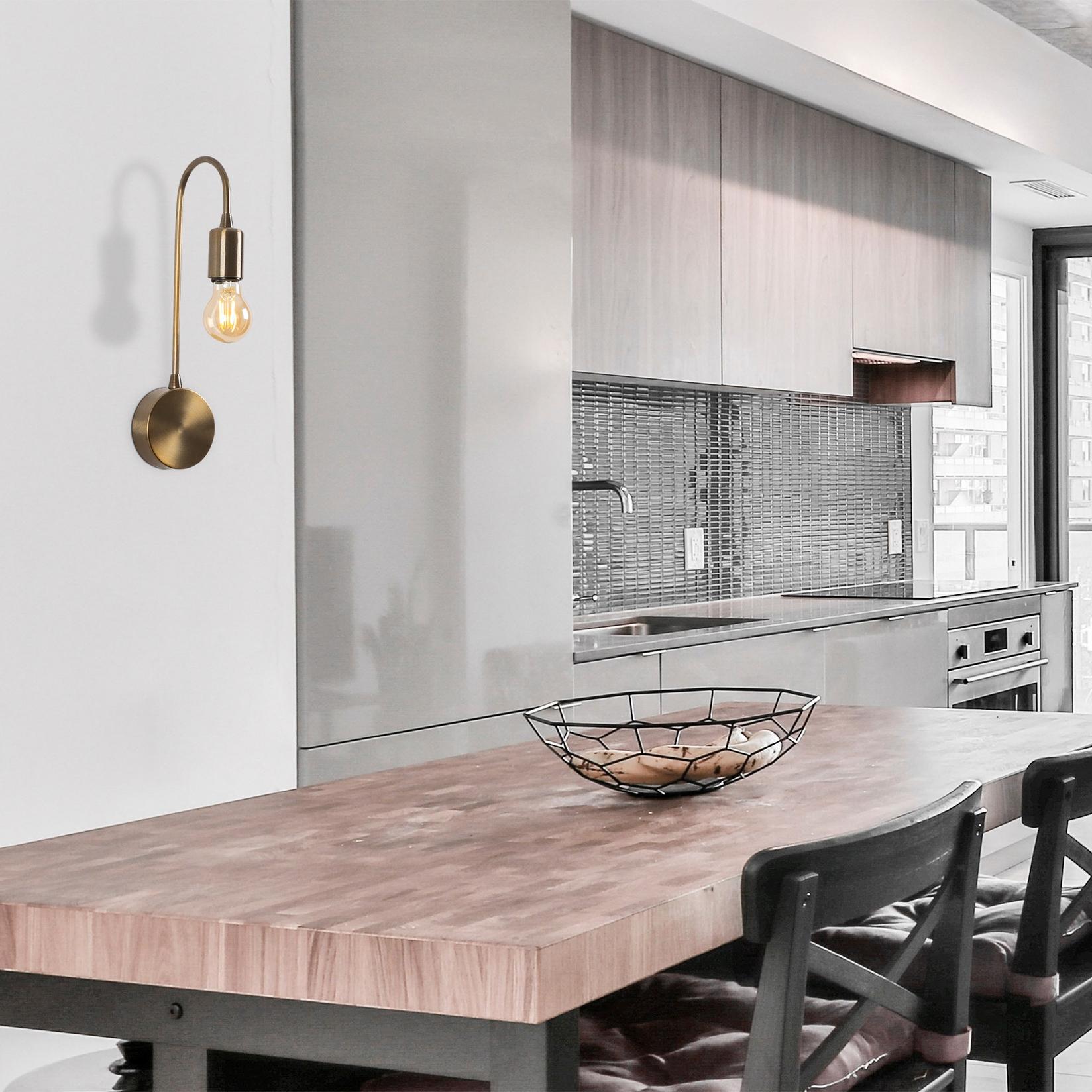 Opviq dzидна светилка E27 Max 40W, бронзена