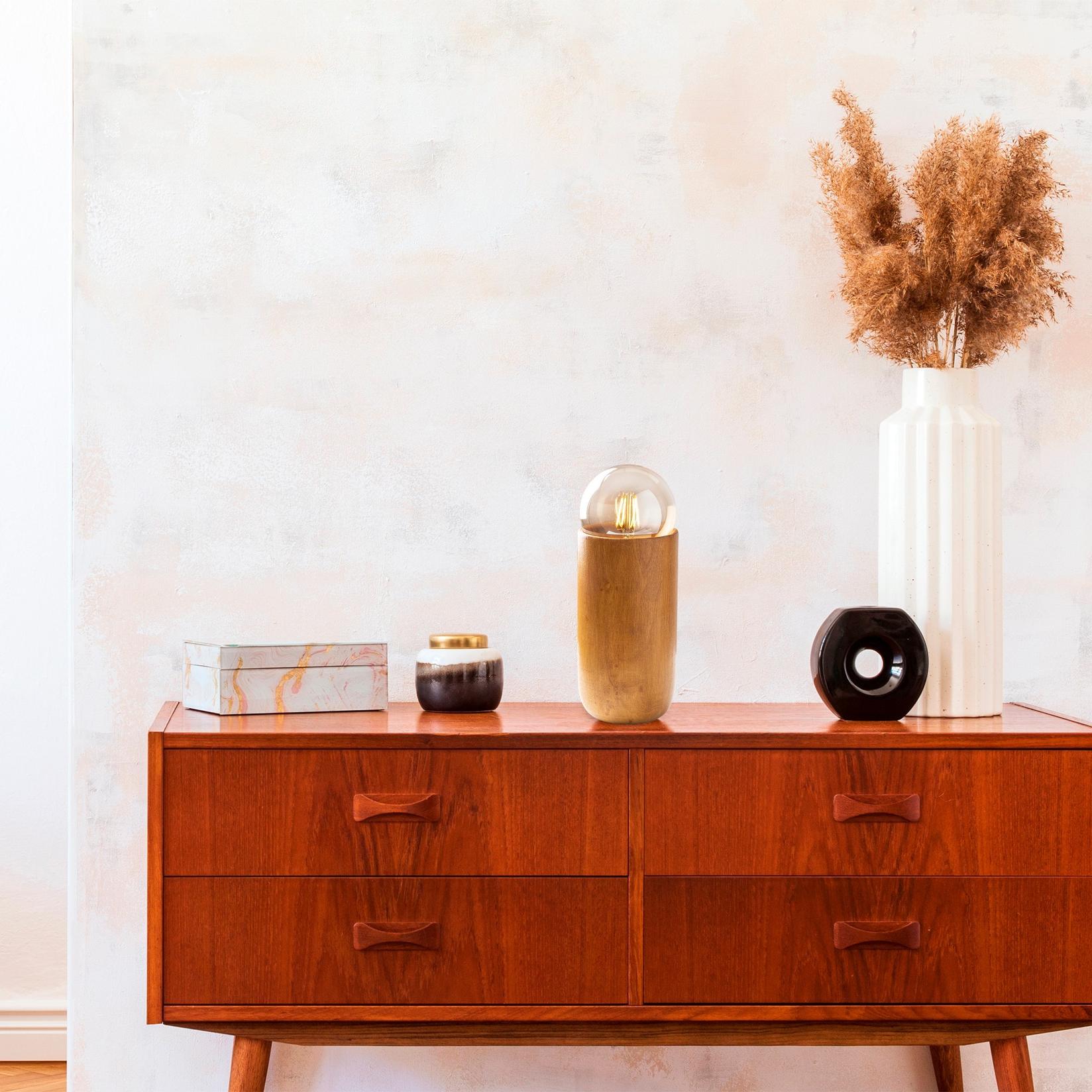 Столна ламба Opviq E27 Max 40W, кафеава