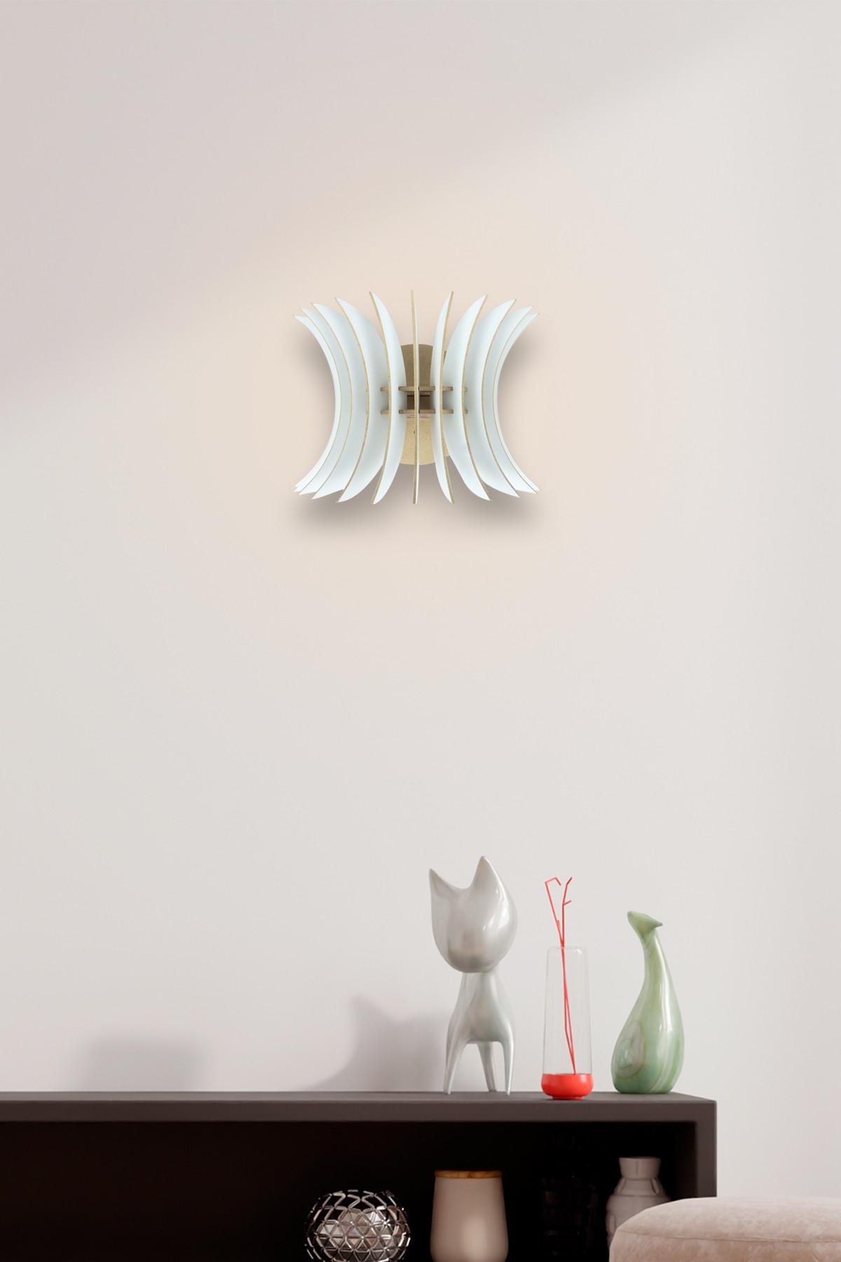 Opviq dzидна светилка E27 Max 40W, бела