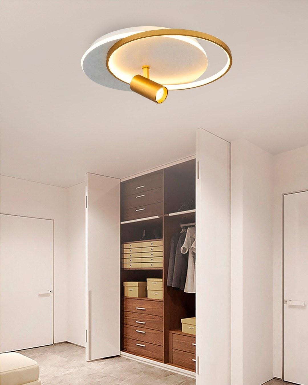 Opviq dzидна светилка 3000K, IP20, бело-златна