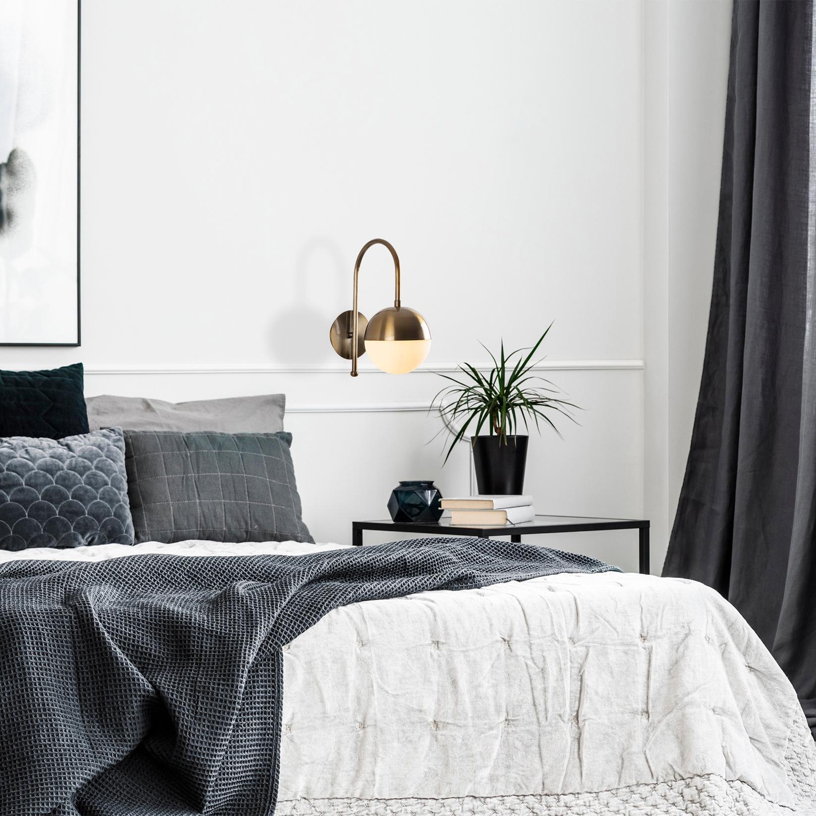 Opviq dzидна светилка E27 Max 40W, бронзена