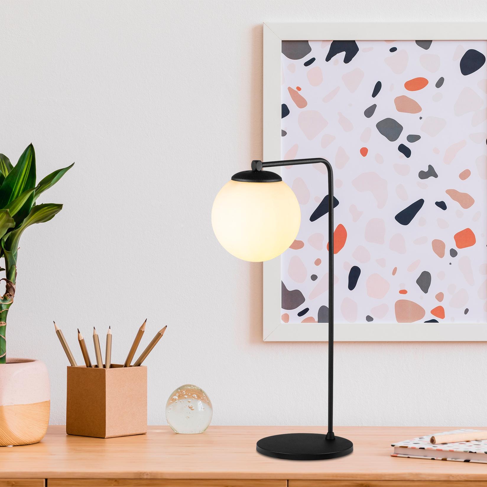 Opviq dzидна светилка E27 со приклучок, црна