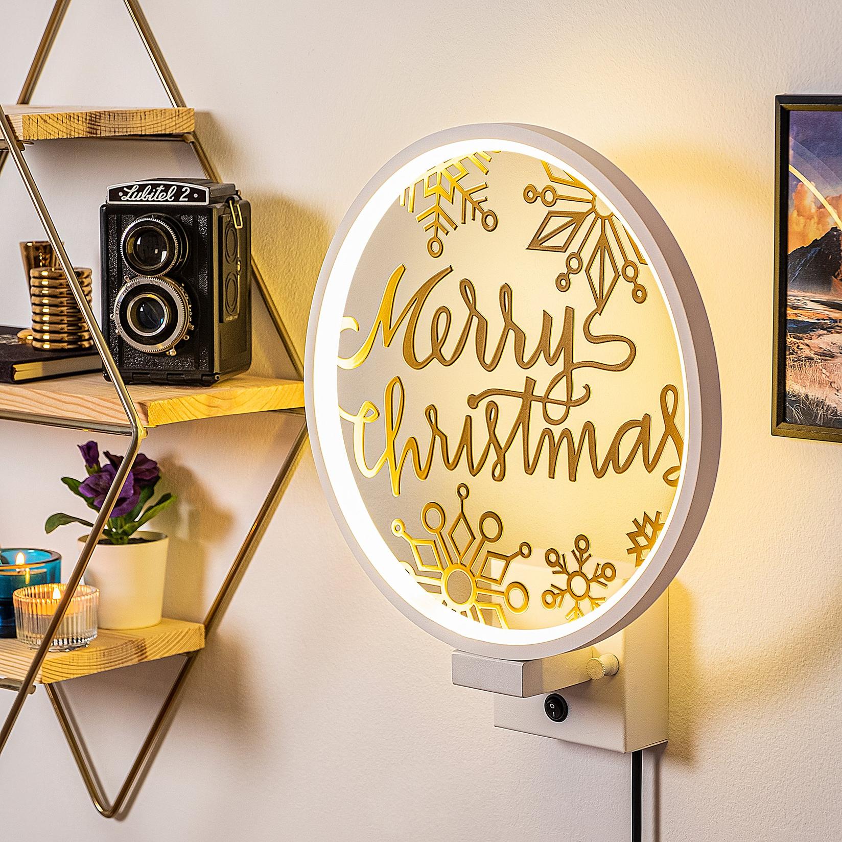 Dzидна светилка Opviq, бело-златна