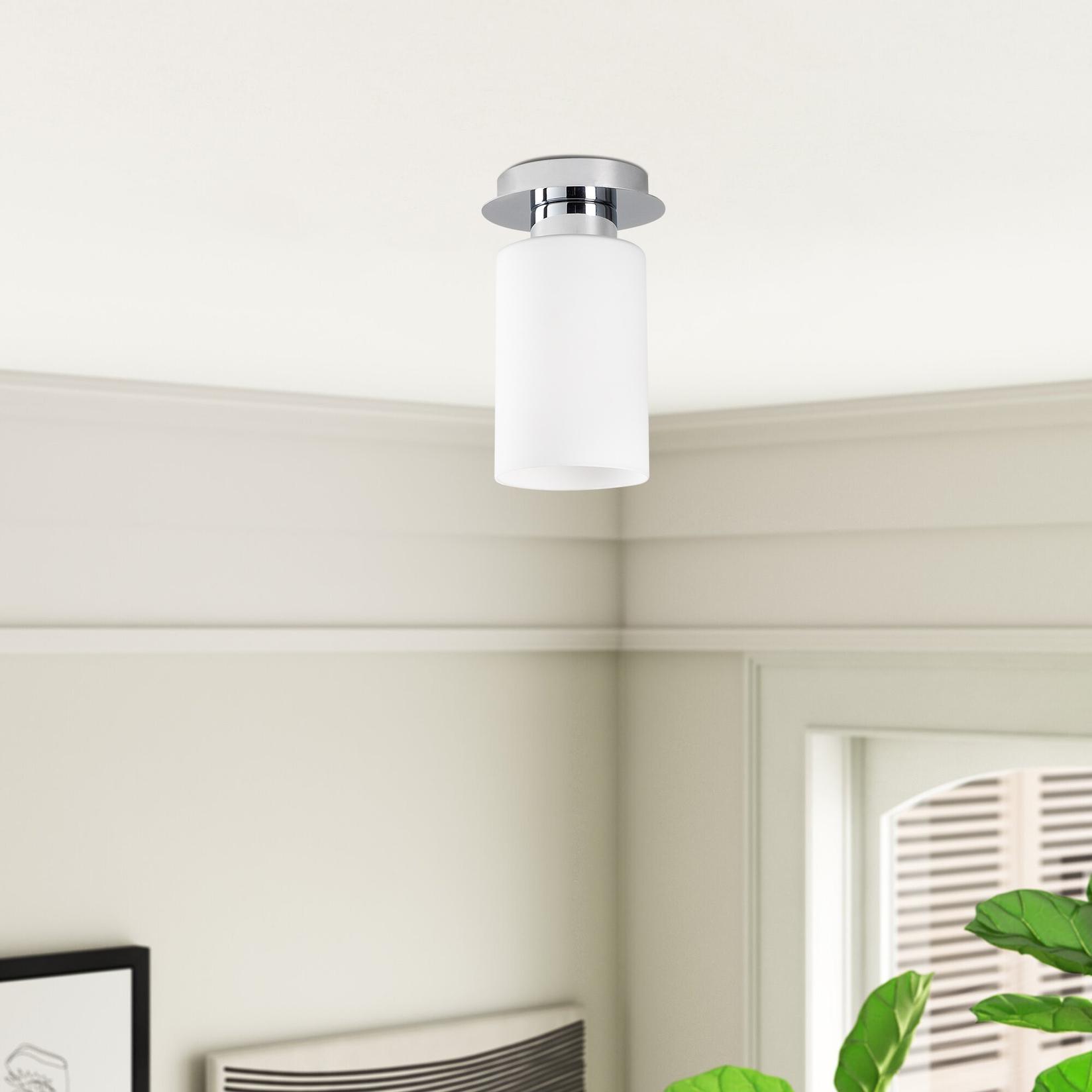 Opviq dzидна светилка E27 со штекер, сребрена