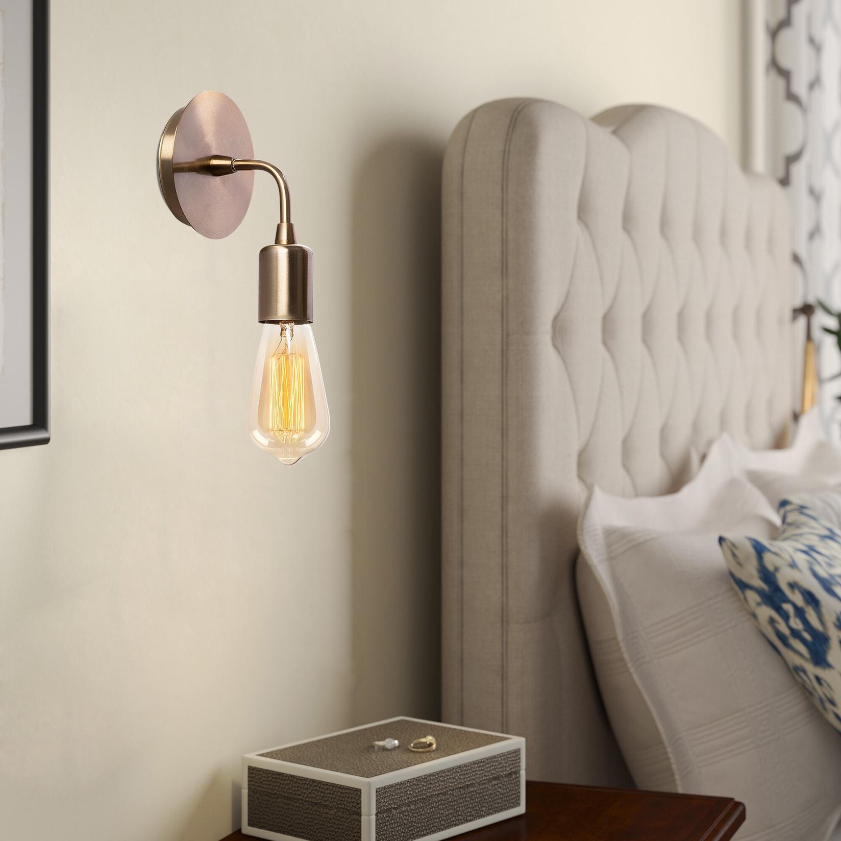 Opviq dzидна светилка E27 Max 40W, бронзена