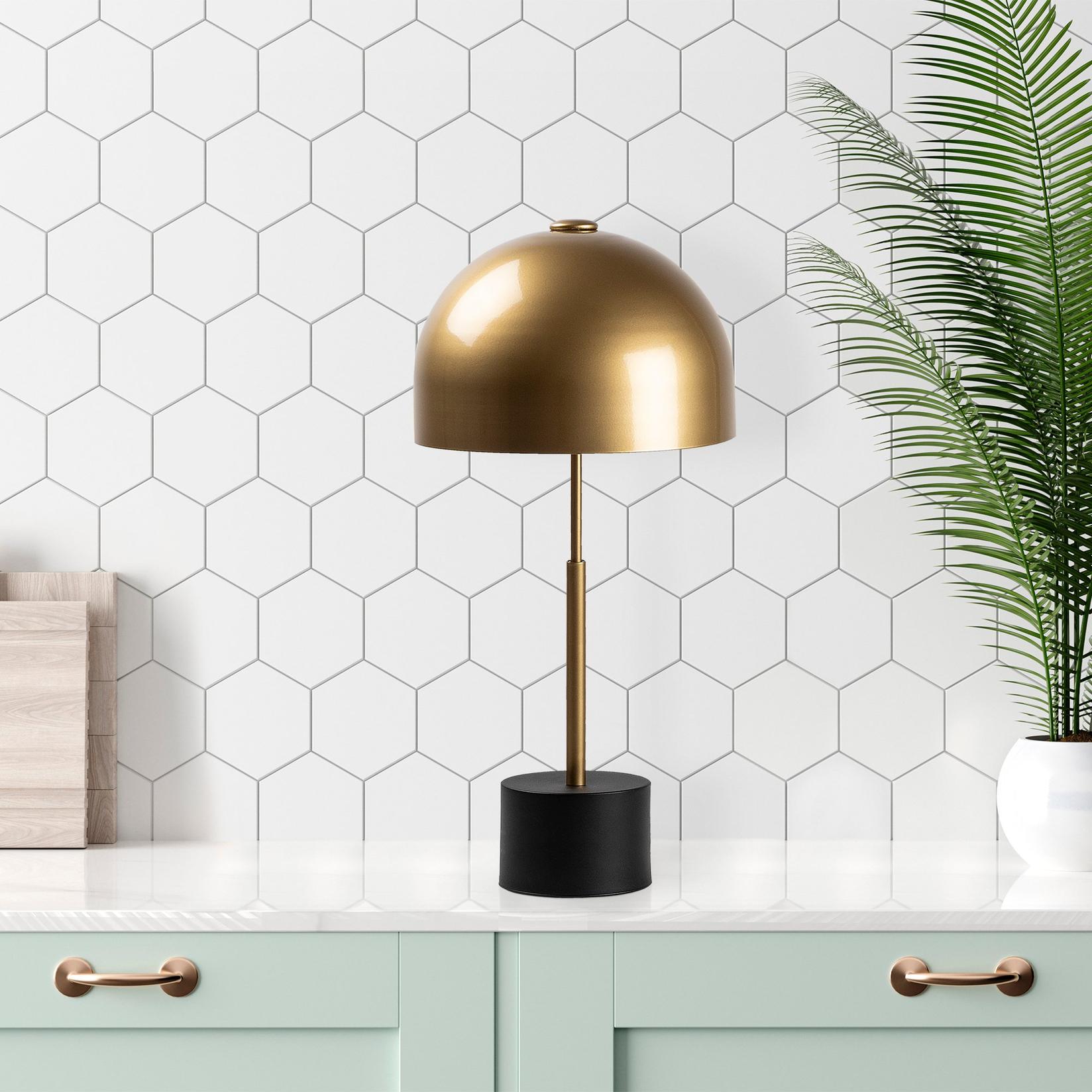 Столна ламба Opviq E14 со штекер, црна-бронзена