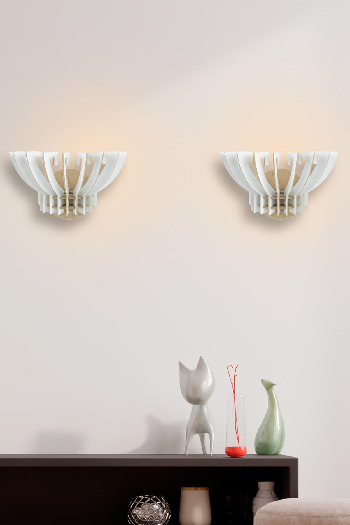 Opviq dzидна светилка E27 Max 40W, бела