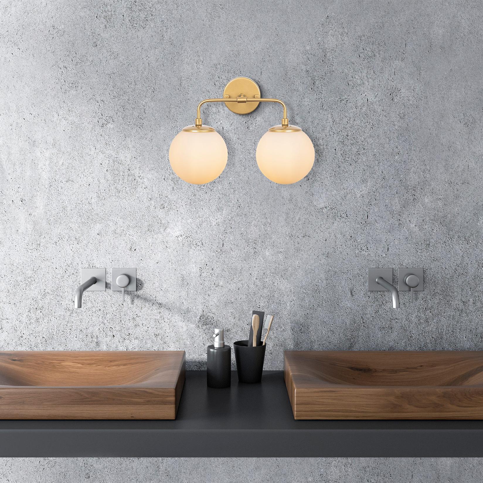 Opviq dzидна светилка E14 со штекер, златна