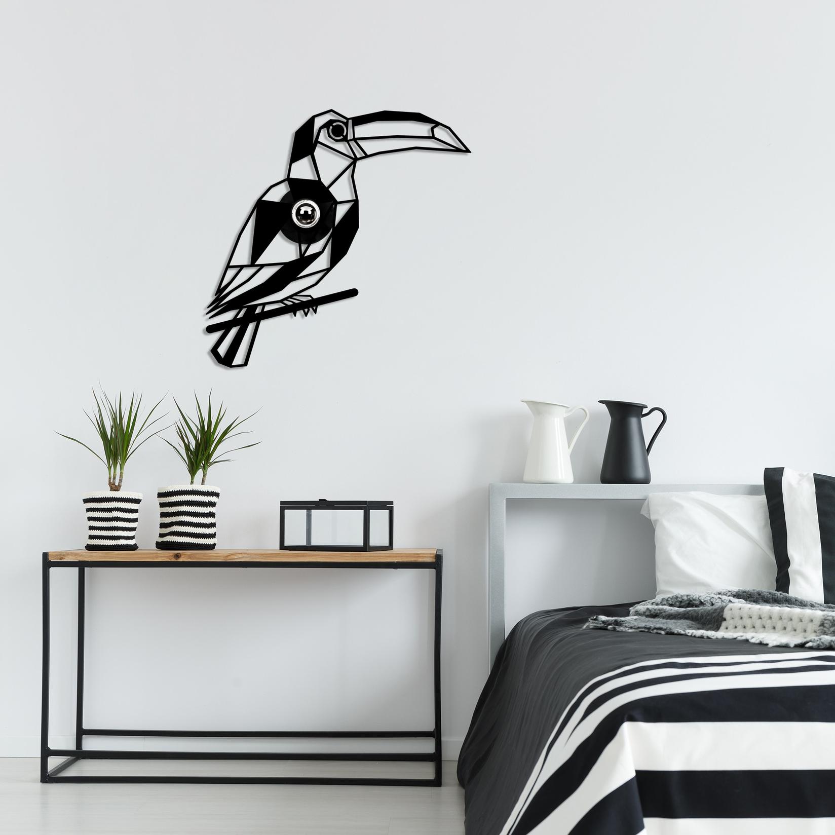 Opviq dzидна светилка E27 со штекер, црна