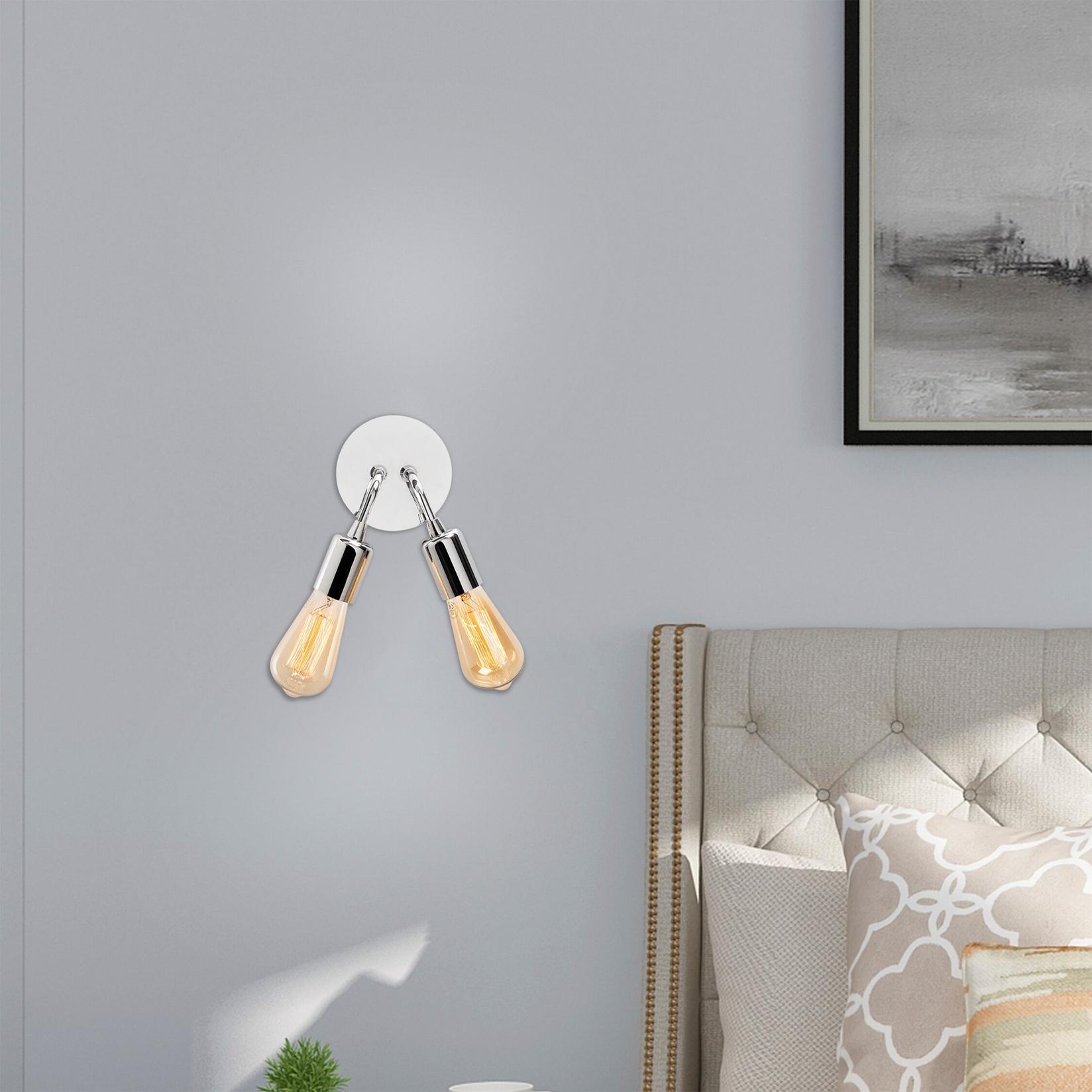 Opviq dzидна светилка 2 x E27 приклучница, сива