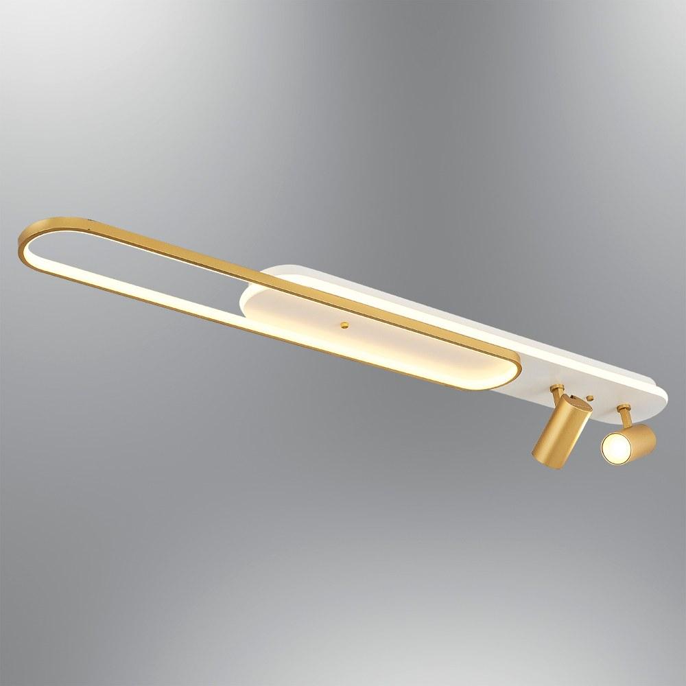 Opviq dzидна светилка 3000K, 75W LED, бело-златна