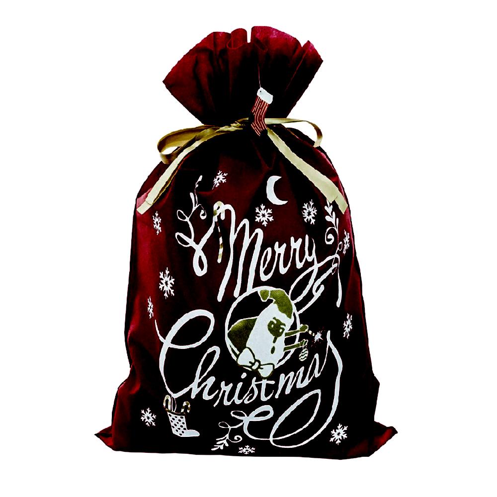 STATOVAC Украсна Вреќа, Merry Christmas XL, Baggy, 713573, Црна