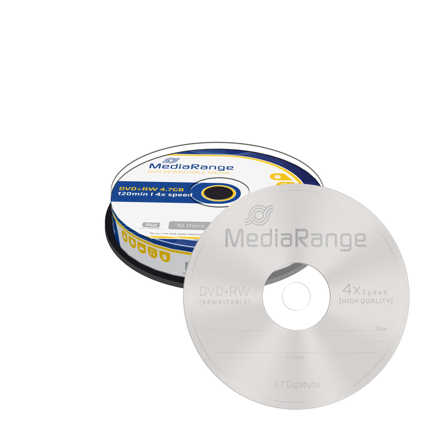MEDIA RANGE DVD+R, 4.7GB/120min, 16x Speed, Spindle, Сет 1/25, VER43500