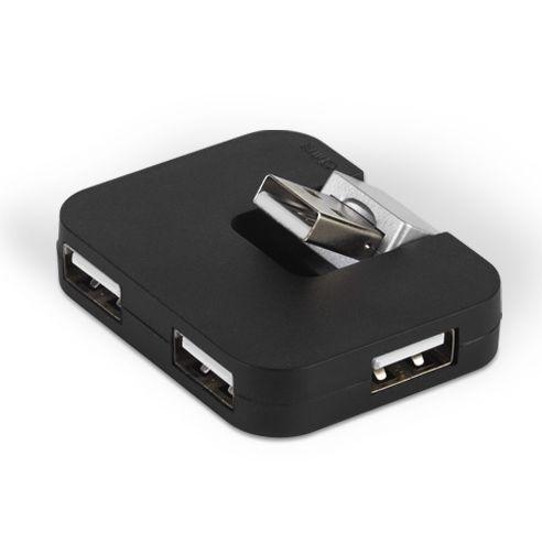 PUBLIK Разделник, Со 4 Усб Излеза, Gizmo, 37.790.10, 5.2*4.1*1цм, Црна