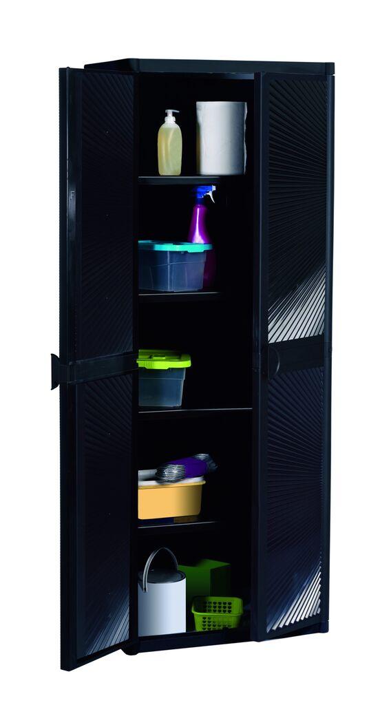 GENSINI Шкаф ПВЦ за складирање темно кафеав 65х45х172