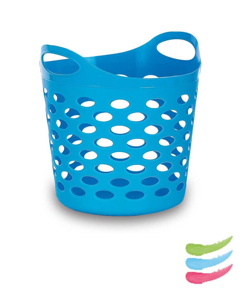 GENSINI Корпа ПВЦ за складирање, мултифункцална перфорирана флекс 37х37х38/32л