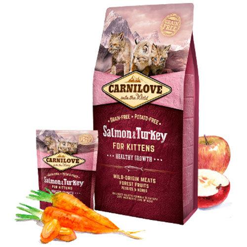 CARNILOVE Маче Лосос и Мисирка Китен 1кг.