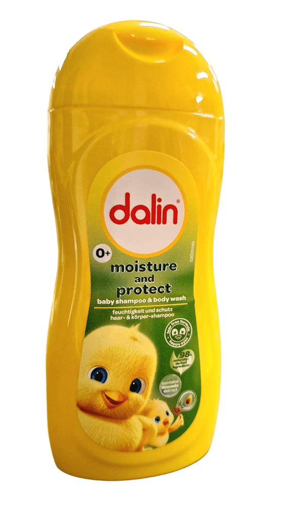 Dalin baby shampoo & body wash moisture and protect Бебешки шампон и гел за туширање со камилица 200ml