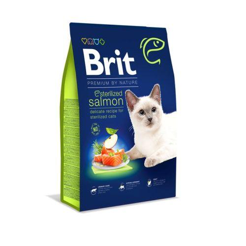 BRIT Premium-Cat Лосос Стерилизед Adult 1кг.