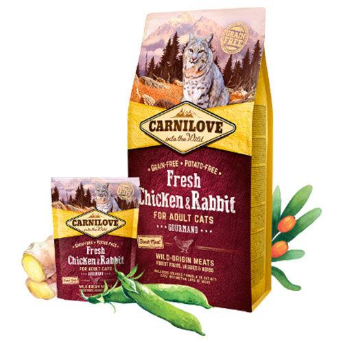 CARNILOVE Fresh-Маче Зајак и Пиле Adult за Маче 1кг.