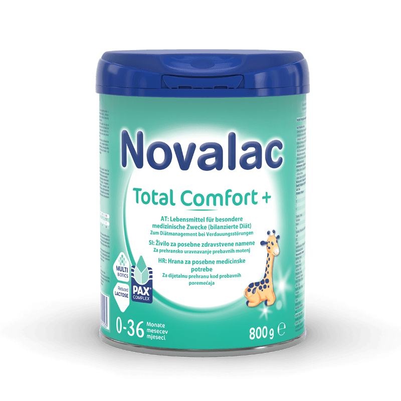 NOVALAC Total Comfort + млечна формула 0-36 месеци 800g